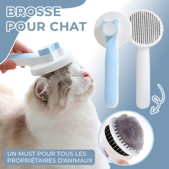 Brosse Magique Autonettoyante - Magic Brush™ - Chat-Bastet