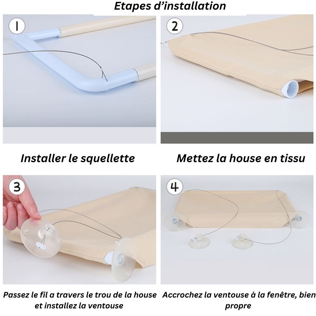 cat-perch™, le hamac de fenêtre pour chat - Chat-Bastet