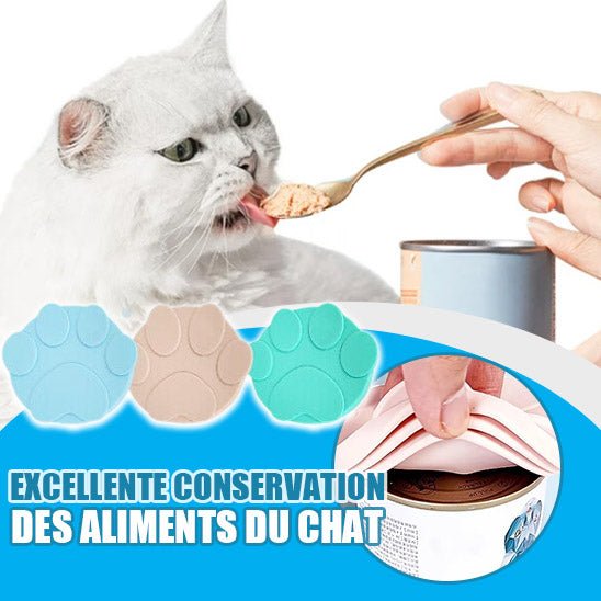 Couvercles de Canettes en Silicone avec Cuillères-can lid™ - Chat-Bastet