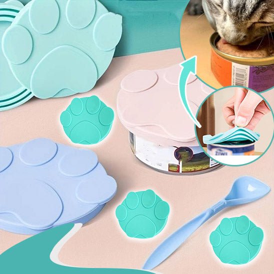 Couvercles de Canettes en Silicone avec Cuillères-can lid™ - Chat-Bastet