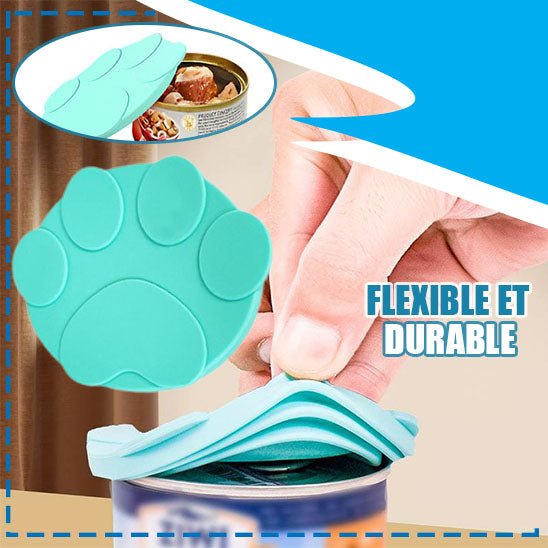 Couvercles de Canettes en Silicone avec Cuillères-can lid™ - Chat-Bastet